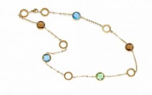 Ingnell halsband Mikaela mini Gold med stenar